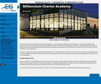 Envisionglassinc.com(Commercial Storefront Glass) Screenshot