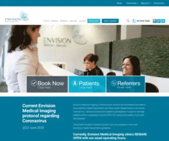 Envisionmi.com.au(Medical Imaging Practice) Screenshot