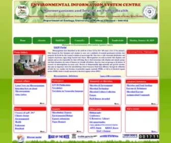 Envismadrasuniv.org(Environmental information system) Screenshot