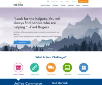 Envistacorp.com(Supply Chain Consulting & Unified Commerce Solutions) Screenshot
