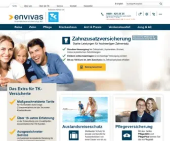 Envivas.de(Maßgeschneiderte Tarife für TK) Screenshot
