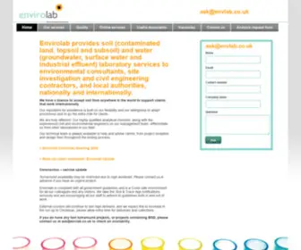 Envlab.co.uk(Our website) Screenshot