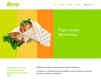 Envo.com.mx(Materiales de empaque para la industria) Screenshot