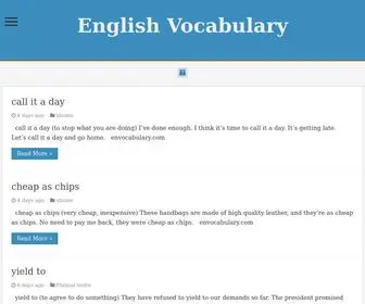 Envocabulary.com(The aim of this website) Screenshot