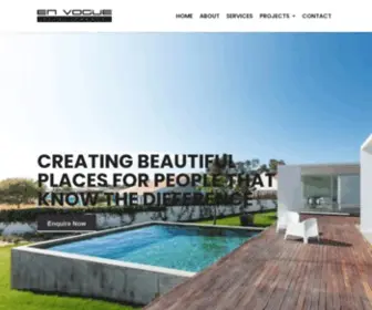 Envoguedevelopments.com.au(Luxury Homes) Screenshot