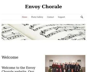 Envoychorale.com(Hope and encouragement through great choral music. Envoy Chorale) Screenshot