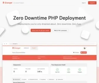 Envoyer.io(Zero Downtime PHP Deployment) Screenshot