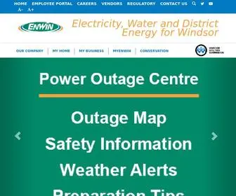 Enwin.com(Windsor's Local Electricity Distribution Company) Screenshot