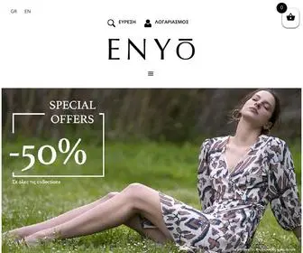 Enyoofficial.com(Greek Designers Clothing) Screenshot