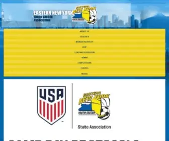 Enysoccer.com(Eastern New York State Soccer Association) Screenshot