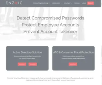 Enzoic.com(Compromised Password Screening and ATO Protection) Screenshot