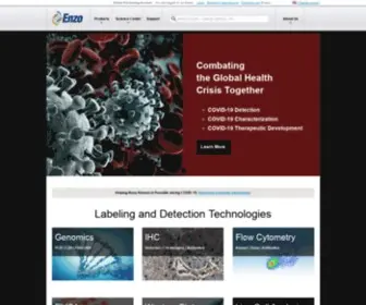 Enzolifesciences.com(Enzo Life Sciences) Screenshot