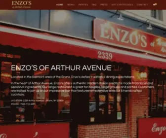 Enzosarthurave.com(Enzo's of Arthur Avenue) Screenshot