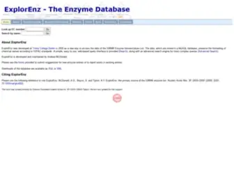 Enzyme-Database.org(Search the Official IUBMB Enzyme List) Screenshot