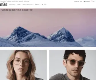 Eoe-Eyewear.com(Sustainable eyewear from Swedish Lapland) Screenshot