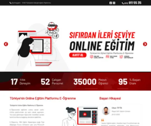 Eogrenme.com.tr(Vektörel Bilişim) Screenshot