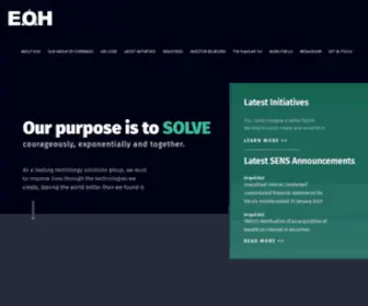 Eoh.co.za(Our purpose is to SOLVE) Screenshot