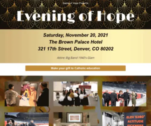 Eohgala.org(Evening of Hope GalaHome) Screenshot