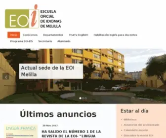 Eoimelilla.com(Escuela Oficial de Idiomas de Melilla) Screenshot