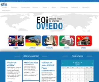 Eoioviedo.org(Web oficial de la Escuela de idiomas de Oviedo) Screenshot