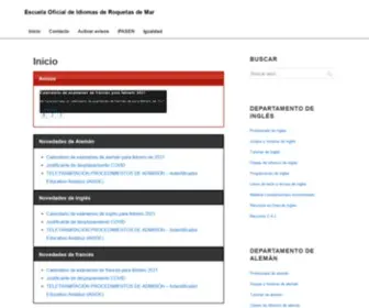 Eoiroquetasdemar.org(Escuela Oficial de Idiomas de Roquetas de Mar) Screenshot
