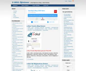 Eokulogretmen.net(E-Okul Öğretmen Girişi, E-Okul Bilgi) Screenshot