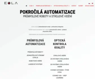 Eola.cz(Automatizace a robotizace výroby) Screenshot