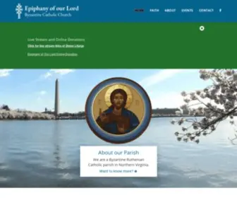 Eolbcc.org(Epiphany of Our Lord Byzantine Catholic Church Annandale VA) Screenshot