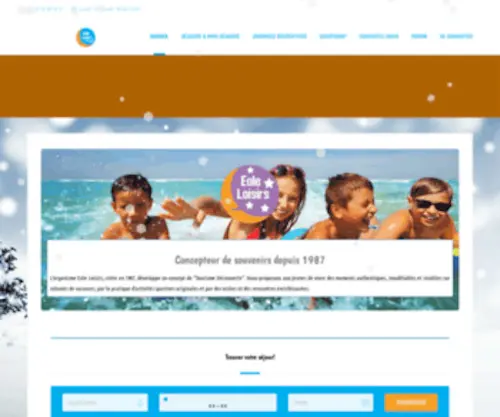 Eole-Loisirs.com(Découvrez les colonies de vacances et les activités de plein air d'Eole Loisirs) Screenshot