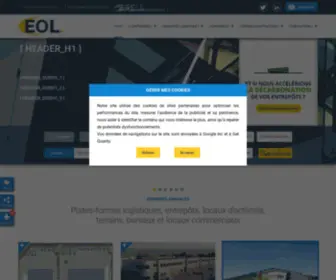 Eol.fr(Conseil en immobilier industriel) Screenshot