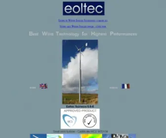 Eoltec.com(Eoltec Wind Turbines) Screenshot