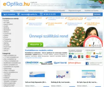 Eoptika.com(Kontaktlencse webáruház) Screenshot