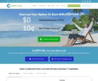 Eoption.com(Open a brokerage account) Screenshot