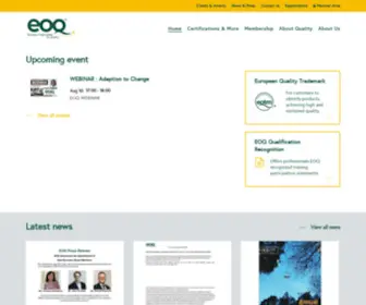Eoq.org(Starting or boosting quality approach in your organization) Screenshot