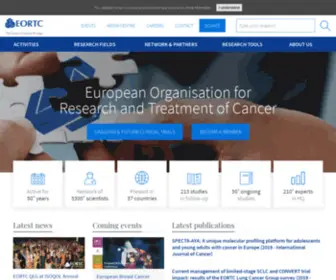 Eortc.be(EORTC, the European Platform of Cancer Research) Screenshot