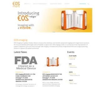 Eos-Imaging.com(The leader in low dose 2D and 3D medical imaging) Screenshot