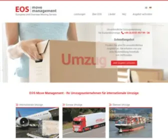 Eos-Moving.de(Internationale Umzüge mit EOS Move Management) Screenshot