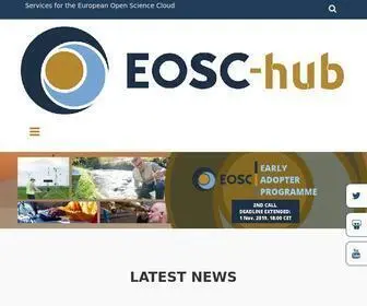 Eosc-HUB.eu(EOSC Hub) Screenshot