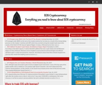 Eoscryptocurrency.com(EOS Cryptocurrency) Screenshot