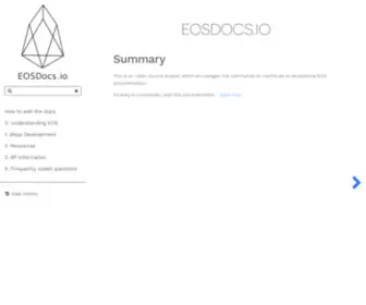 Eosdocs.io(Eosdocs) Screenshot
