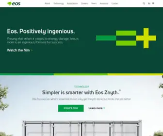 Eosenergystorage.com(Eos Energy Enterprises) Screenshot