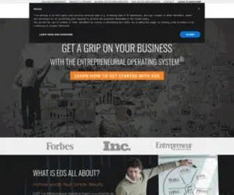 Eosimplementers.com(Entrepreneurial Operating System for Businesses) Screenshot