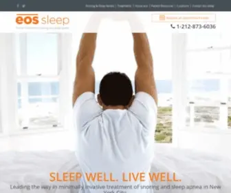 Eossleep.com(Sleep Specialists New York) Screenshot