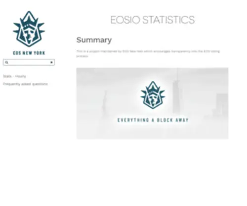 Eosstats.io(Eosstats) Screenshot