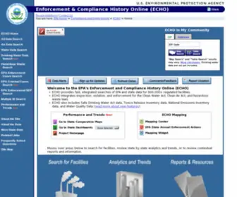 Epa-Echo.gov(Enforcement and Compliance History Online) Screenshot