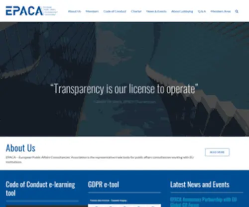 Epaca.org(Home) Screenshot