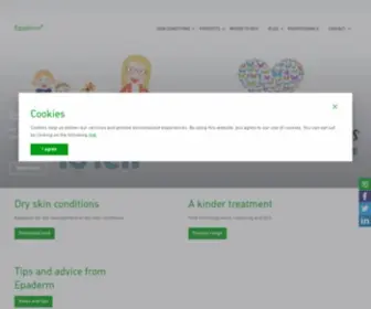 Epaderm.com(Mölnlycke) Screenshot