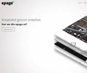 Epage.se(Kreativitet genom enkelhet) Screenshot