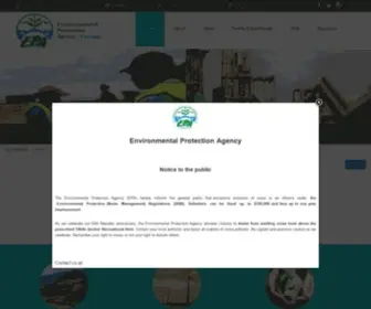 Epaguyana.org(Environmental Protection Agency Guyana Home) Screenshot