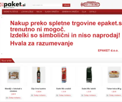 Epaket.si(Epaket) Screenshot